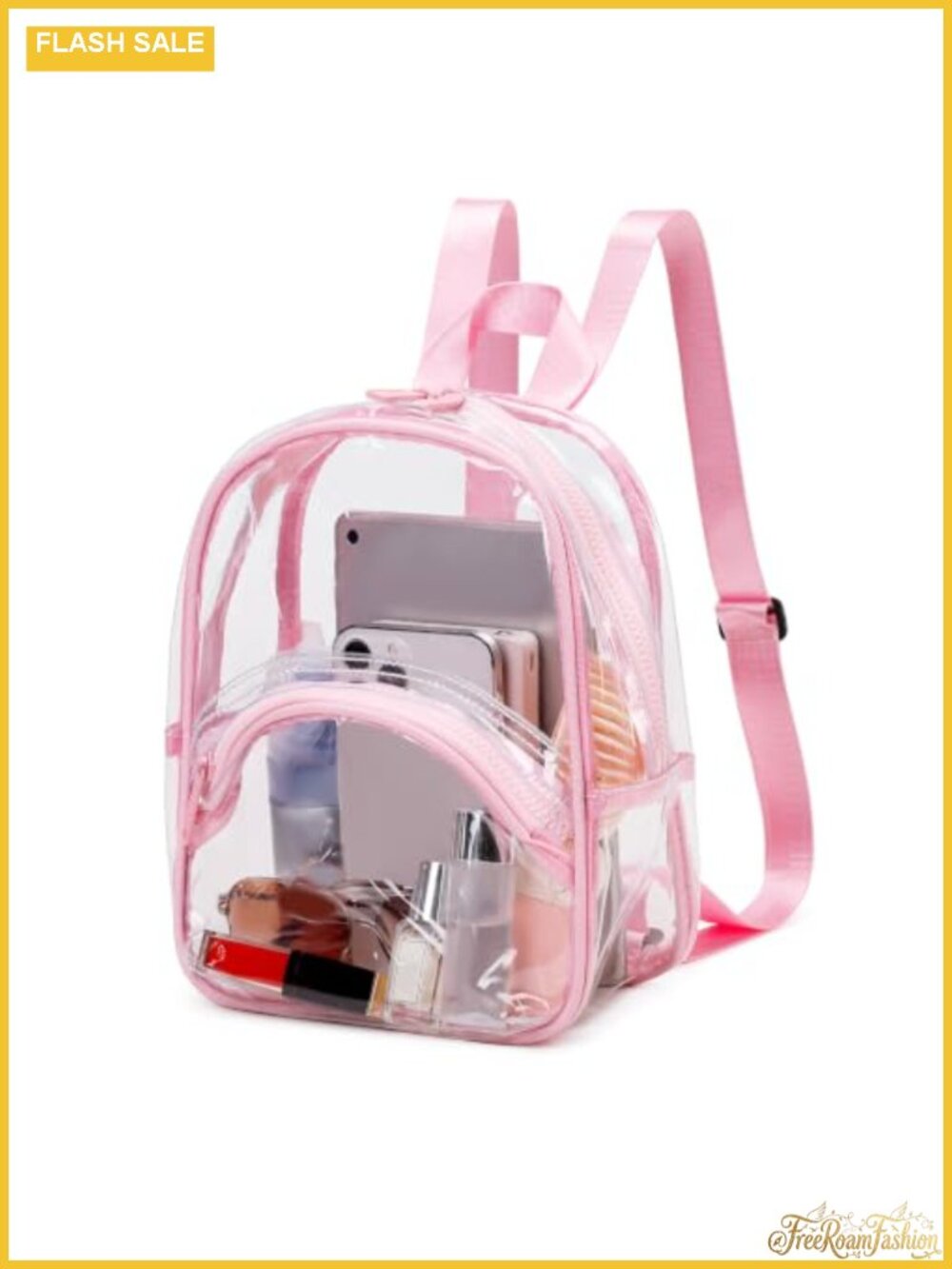 Clear Stadium Approved Mini Backpack Waterproof PVC Travel Concert Festival Bag
